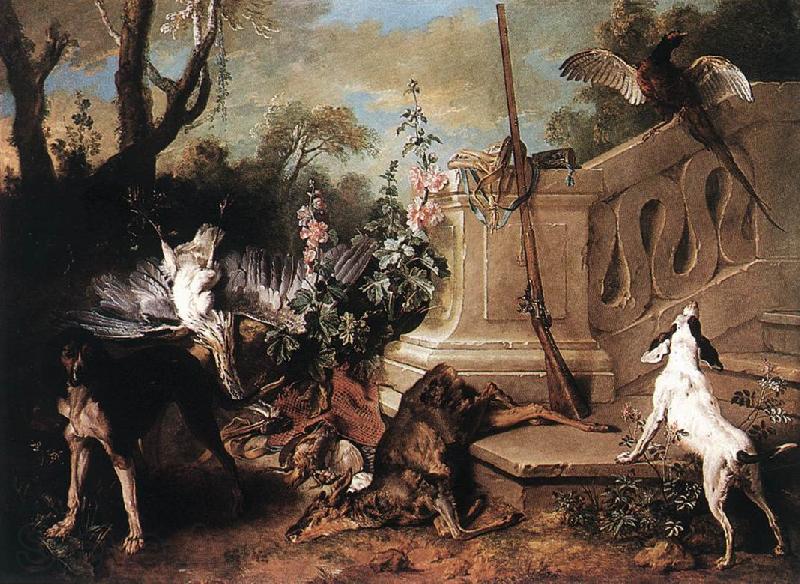 OUDRY, Jean-Baptiste Dead Roe ag Norge oil painting art
